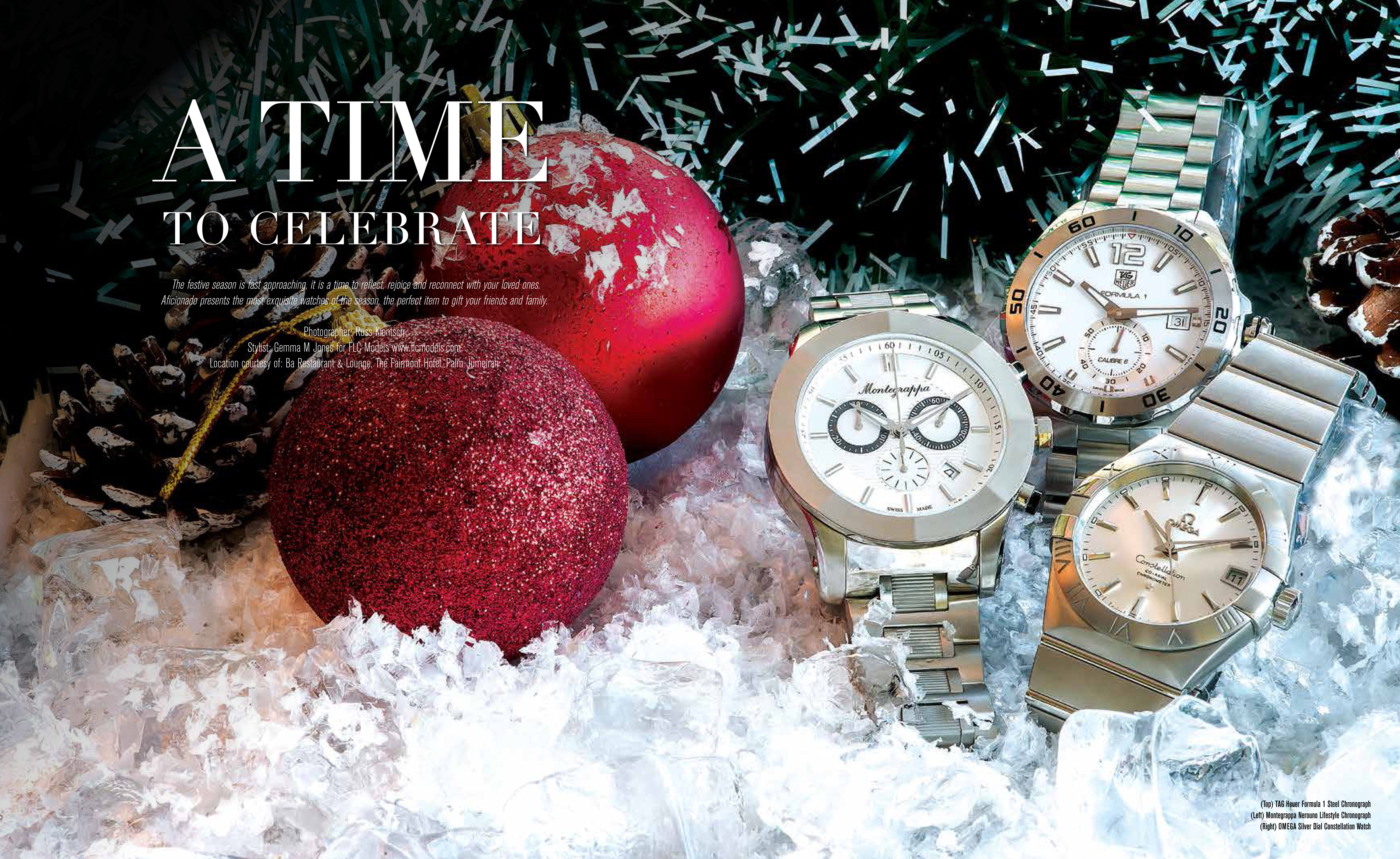 FLC Models & Talents - Catalogue Shoots - Aficionado Magazine - Winter Watches